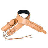 Hilason Western Right Hand Gun Holster Rig 44/45 Cal Leather Cowboy