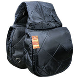 HILASON Western Horse Tack Saddle Bags 210D Nylon Black