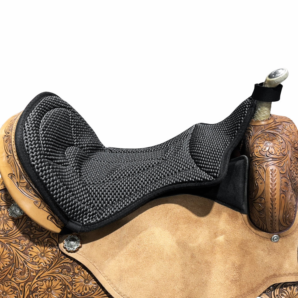 Hilason Anti Slip Cushion Grip Saddle Seat Cover With Black