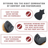 Hilason Anti Slip Cushion Grip Saddle Seat Cover With Raspberry