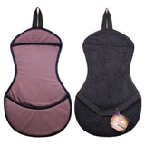 Hilason Horse Tack Fleece English Saddle Seat Cover Brown Foam Padded