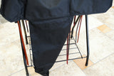 Hilason Black 600D Nylon Full Western Waterproof Saddle Cover Pvc Laminated
