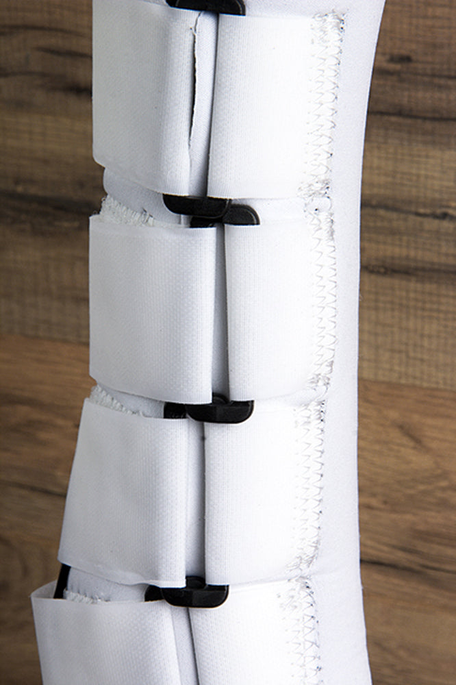 Hilason Large White Four In One Combo Horse Sports Boots Western Tack