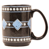 M&F Western Moments Diamond Floral Silver Studs Accent Coffee Mug