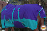 Hilason 1200D Winter Waterproof Horse Turnout Blanket Belly Wrap Purple