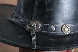 HILASON L M S XL Hand Made Split Antique Leather Crushable Hat 3 in Brim | Cowboy Hat | Cow Girl Hats | Sun Hats for Women & Men | Leather Hat | Fedora Hats