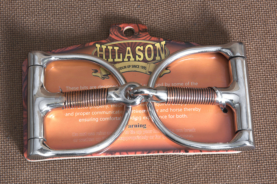5" Hilason Western Red Copper Horse Mouth Dee Bit W/ 2.5" Ring