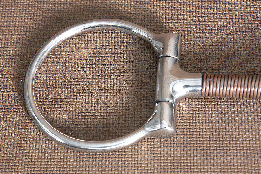5" Hilason Western Stainless Steel Horse Copper Mouth Bit W/ 2.5" Ring