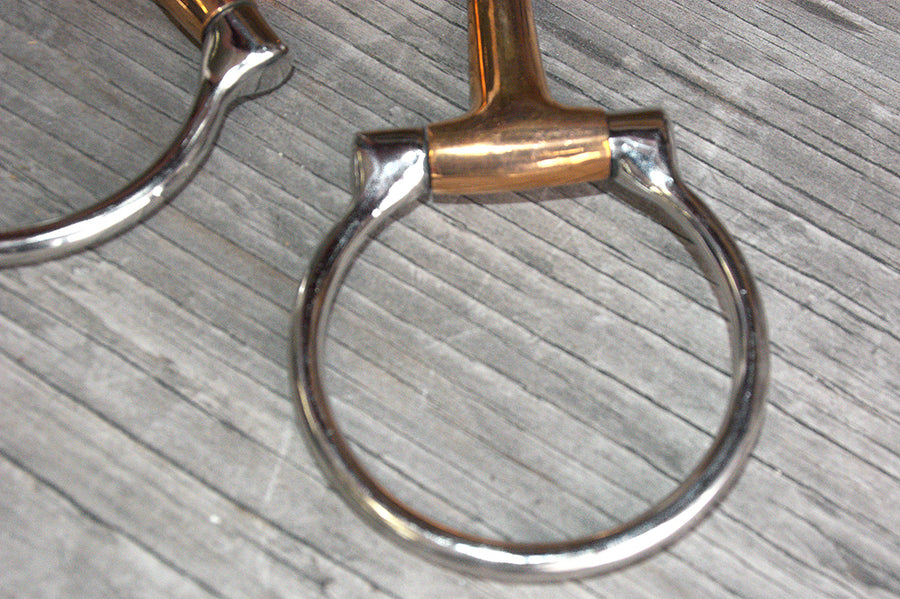 5" Hilason Western Horse Mouth Solid Cooper Ring StainlessSteel Bits