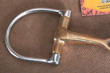 5" Hilason Western Stainless Steel Hollow Copper Mouth Ring Horse Bit