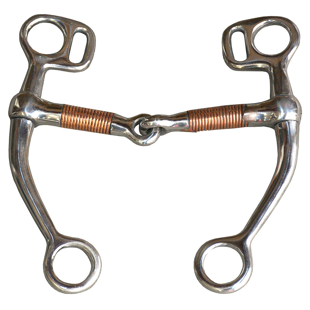 5 In Tom thumb Stainless Steel Horse Bit With Mouth Copper Side
