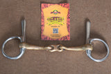 5" Hilason Western Trotting Horse Ring Bit W/ Copper Mouth Link Slide