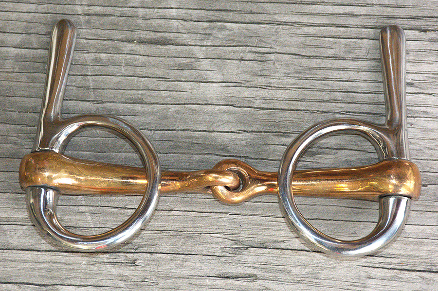 5" Trotting Bit Mouth Copper Jointed Mouth Side Stainless Steel