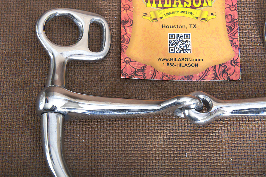 5" Hilason Horse Mouth Steel Tom Thumb Bit W/ Jointed