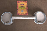 5" Hilason Western Leather Covered Stainless Steel Horse Mouth Bit
