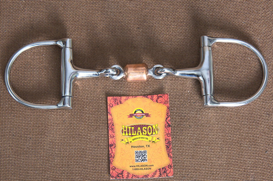 5" Hilason Western Stainless Steel Dee Bit With Copper Ruler Mouth