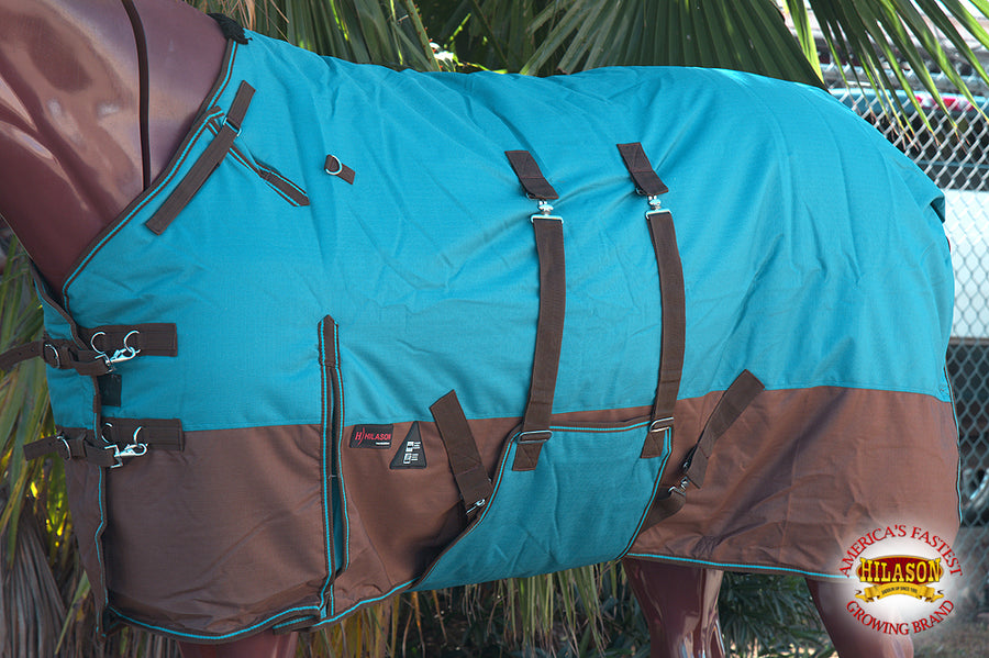HILASON 1200D Winter Waterproof Poly Horse Blanket Belly Wrap | Turnout Blankets for Horses