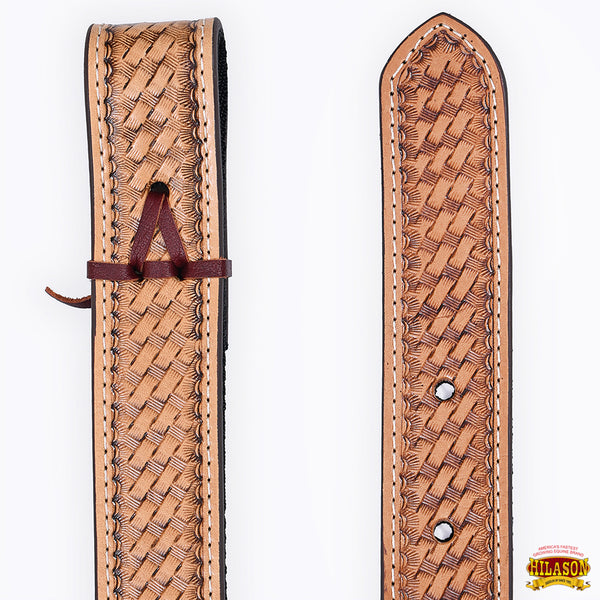 HILASON Western rênes fendues en cuir véritable cheval marron HILASON Western rênes fendues en cuir véritable cheval marron
