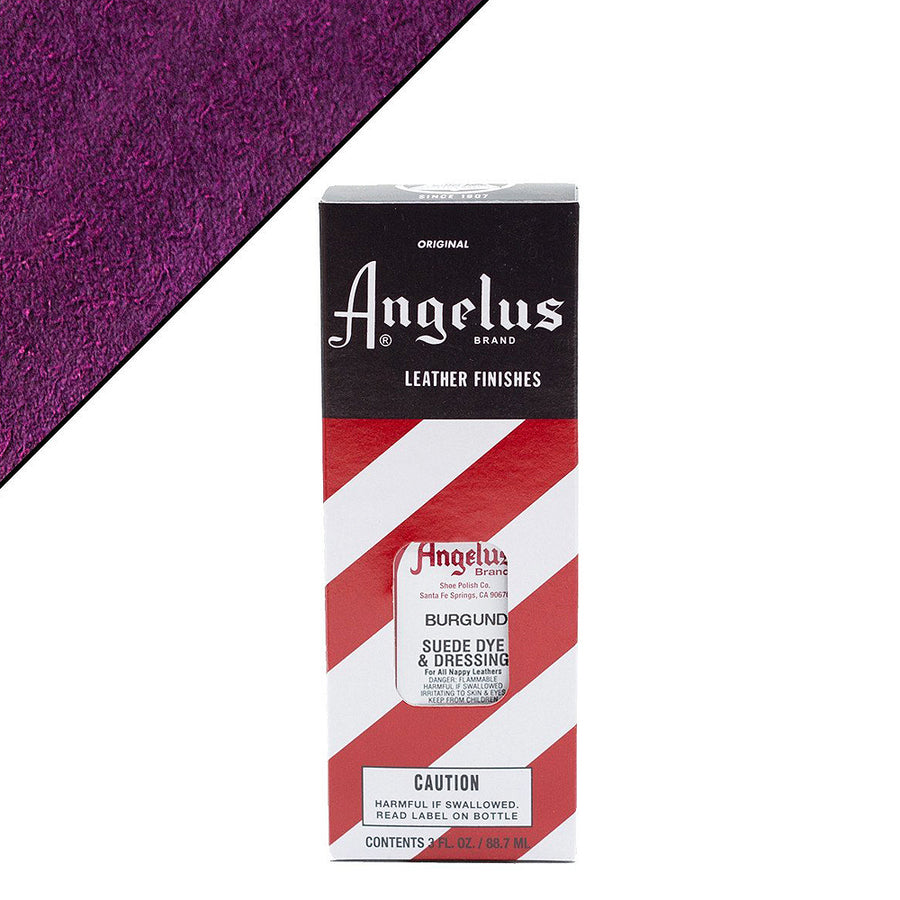 Angelus burgundy suede dye and dressing - Hilason