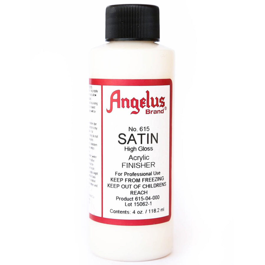 Angelus Satin High Gloss Acrylic Finisher, 4 oz bottle - Hilason