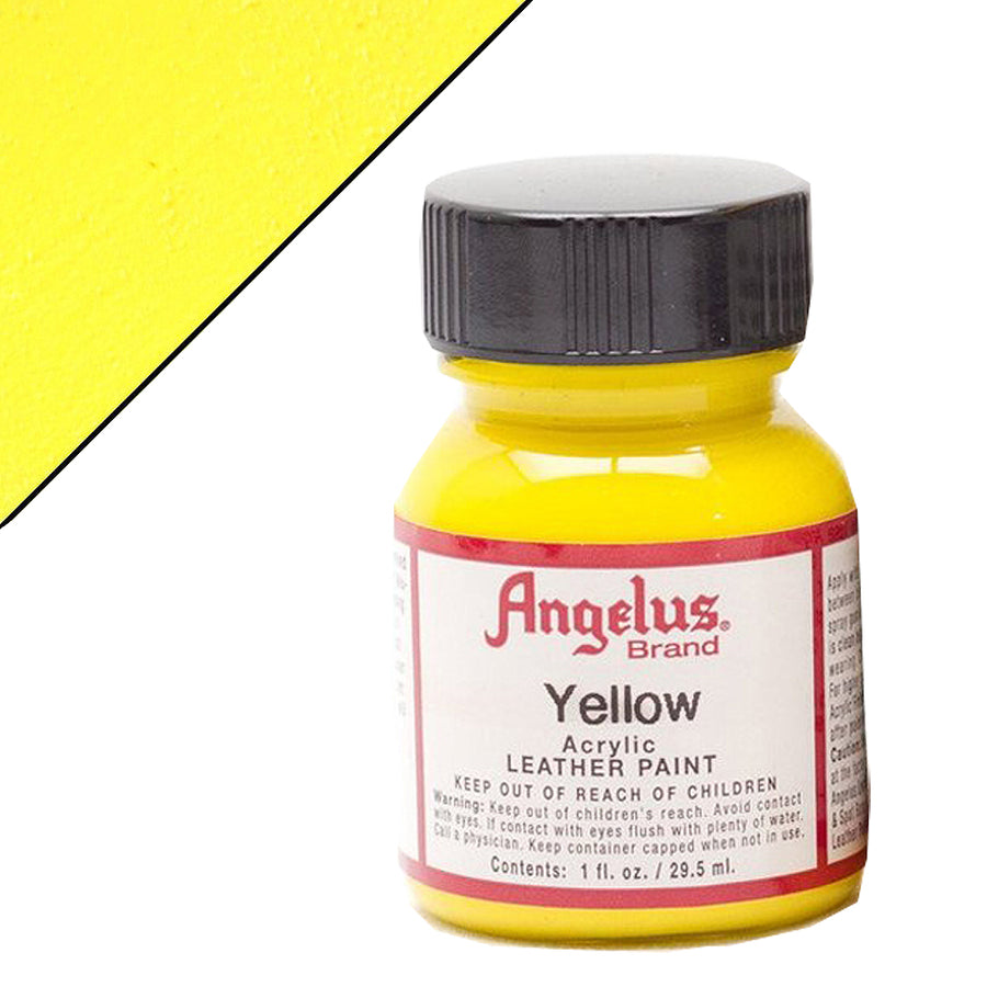 Yellow acrylic leather paint - Uhorse