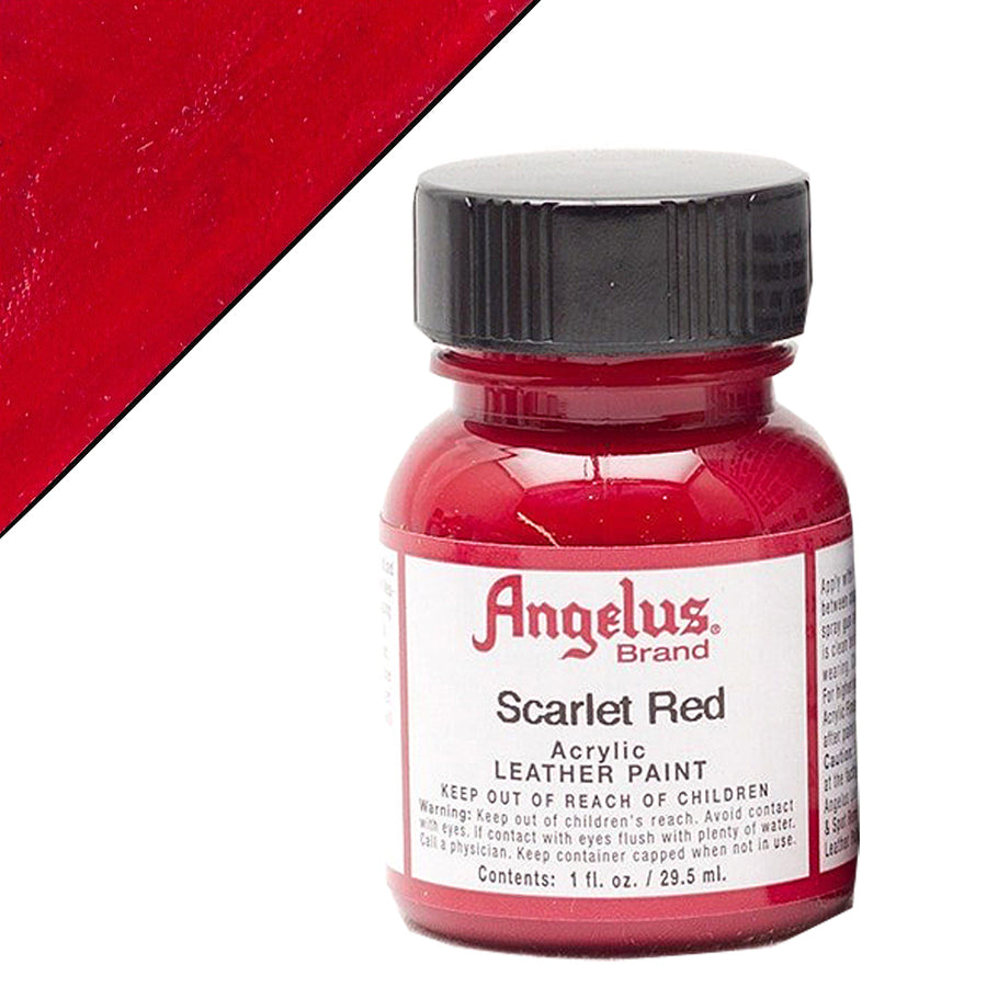 Scarlet red acrylic leather paint - Uhorse