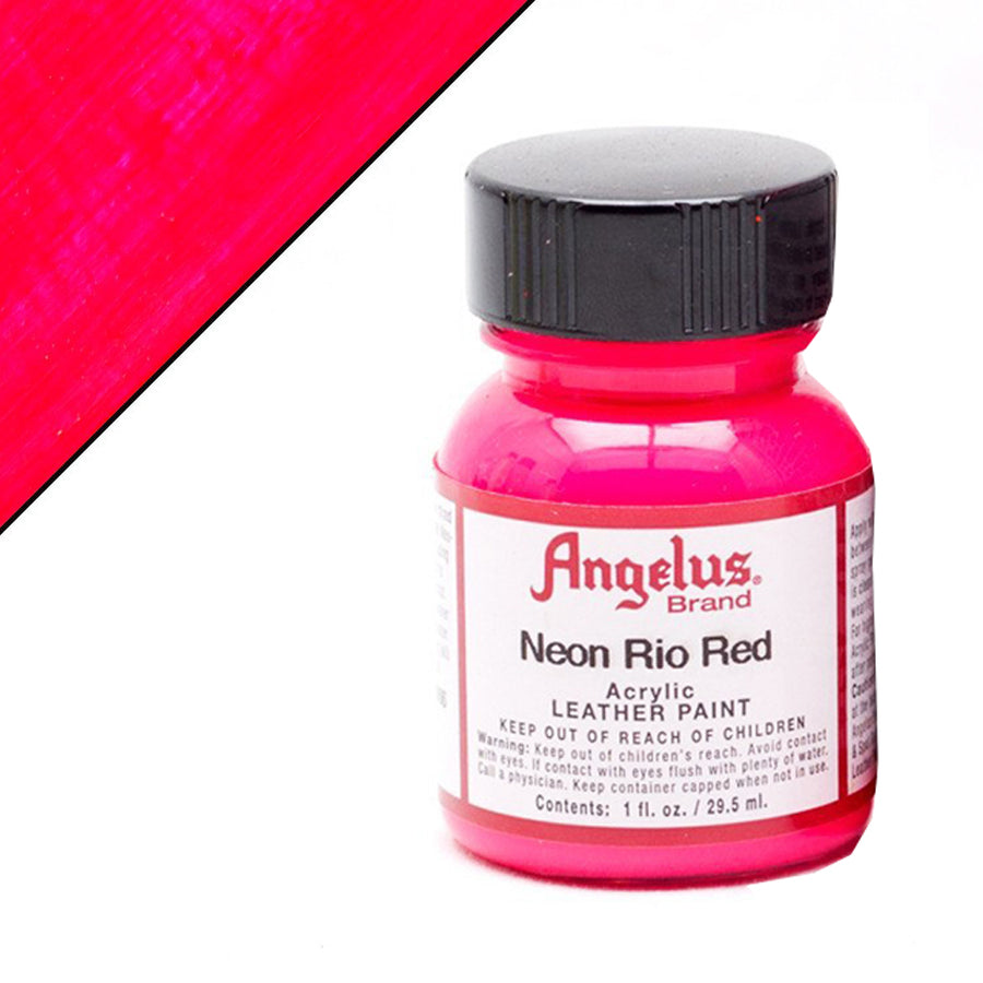 Neon Rio Red acrylic leather paint - Uhorse