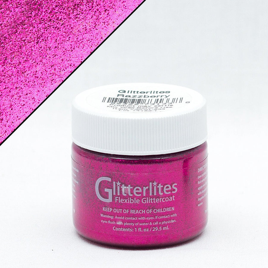 Pink glitter flexible glittercoat, 1 fl oz jar - Uhorse