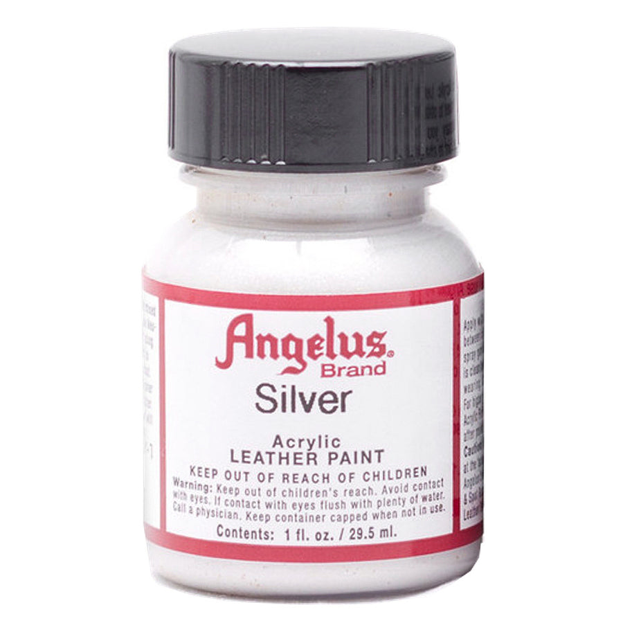 Silver acrylic leather paint bottle - Uhorse