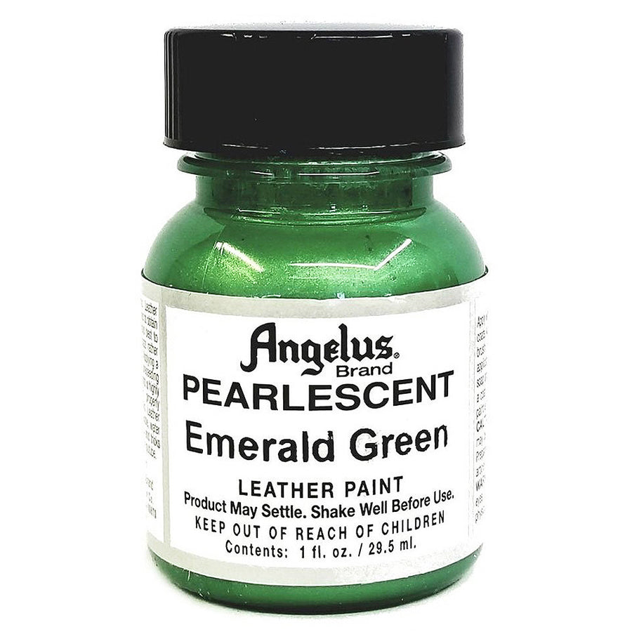 Pearlescent emerald green leather paint - Uhorse