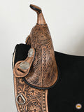 Hilason Western Horse Treeless Trail Barrel American Leather Saddle