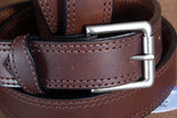 Hilason Heavy Duty Made In Usa Gun Holster Leather Work Belt Dark Brown
