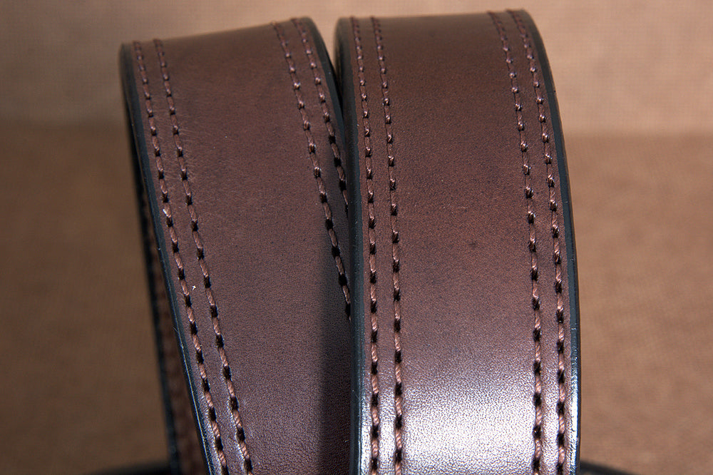 Hilason Heavy Duty Made In Usa Gun Holster Leather Work Belt Dark Brown