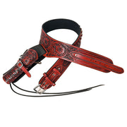 Hilason Western Right Hand Gun Holster Rig 44/45 Caliber Leather Cowboy
