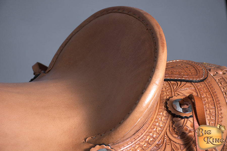 16 In Western Horse Saddle American Leather Wade Ranch Roping Tan Kote By Hilason D045