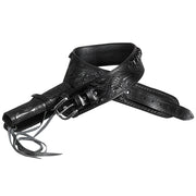 Hilason Western Right Hand Gun Holster Rig 44/45 Caliber Leather Cowboy