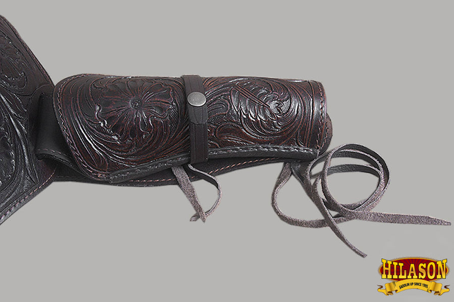 HILASON Western Leather Shoulder Rig Gun Holster 44/45 Caliber | Costume Cowboy Belt