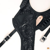 Hilason Western Leather Shoulder Rig Gun Holster 44/45 Caliber