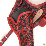 Hilason Western Leather Shoulder Rig Gun Holster 44/45 Caliber