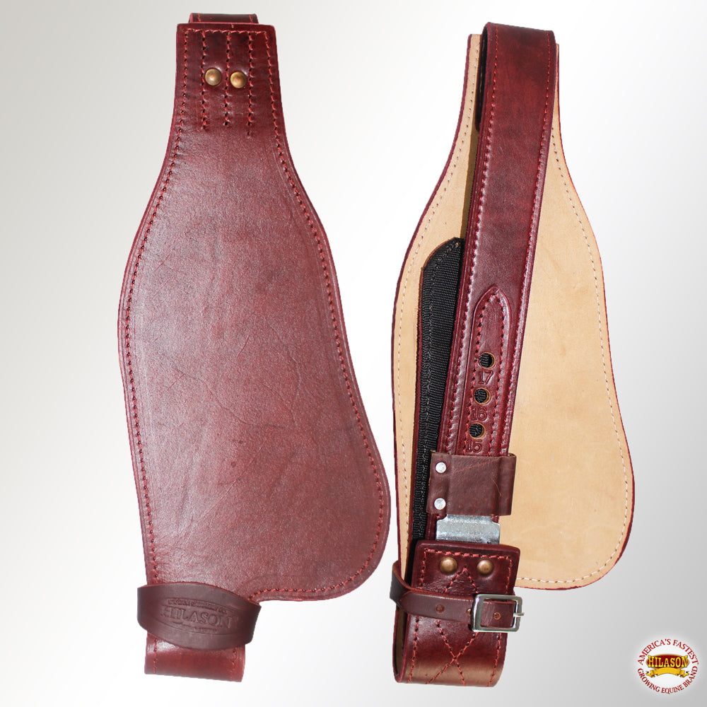 Hilason Leather Youth Saddle Replacement Fender Pair With Hobble Straps