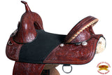 HILASON Western Horse Treeless Trail Barrel Saddle American Leather | for Horses