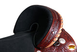 HILASON Western Horse Treeless Trail Barrel Saddle American Leather | for Horses