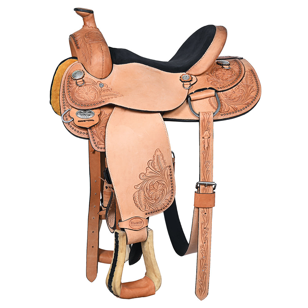 Western Horse Saddle American Leather Ranch Roping Cowboy Hilason