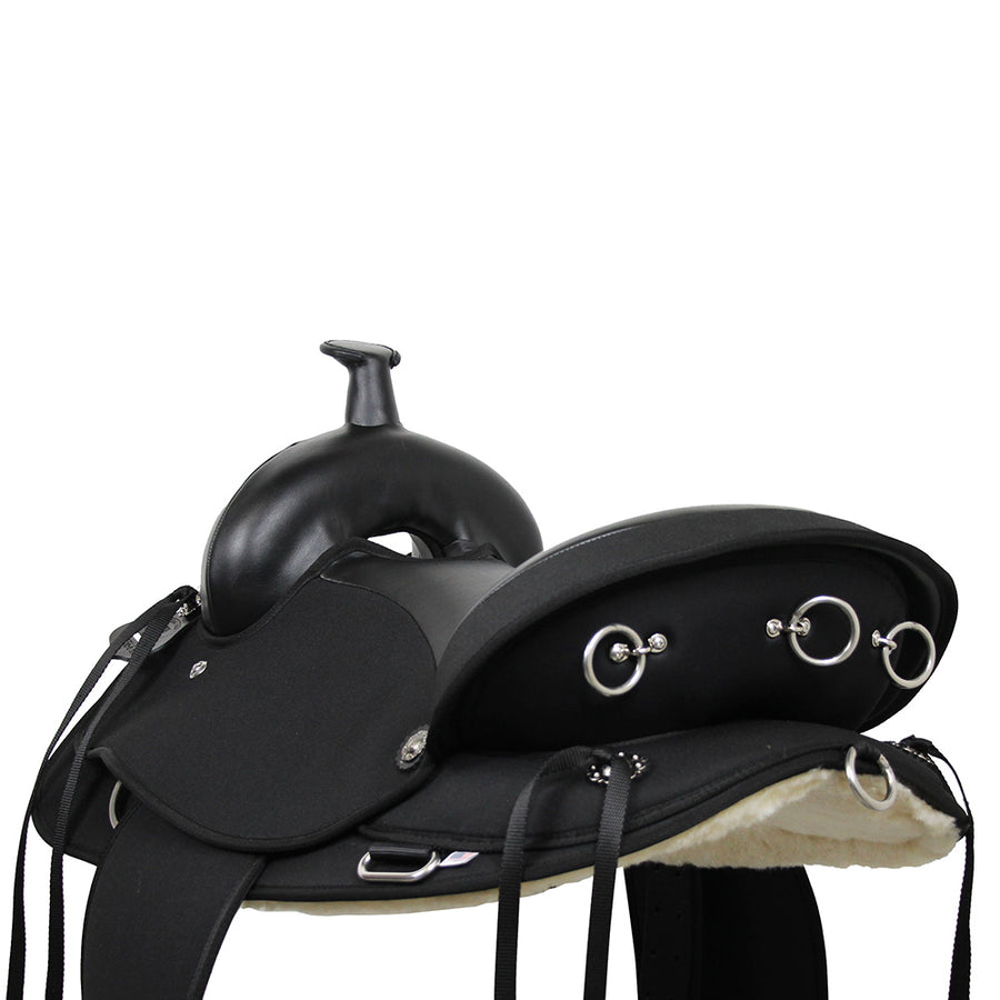 Abetta Trail Finder Nylon Western Saddle Super Cushion Seat 7" Gullet