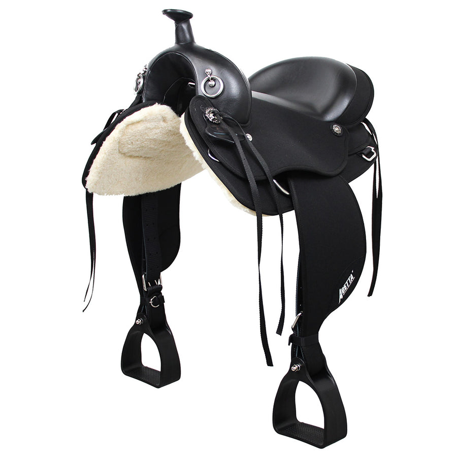 Abetta Trail Finder Nylon Western Saddle Super Cushion Seat 7" Gullet