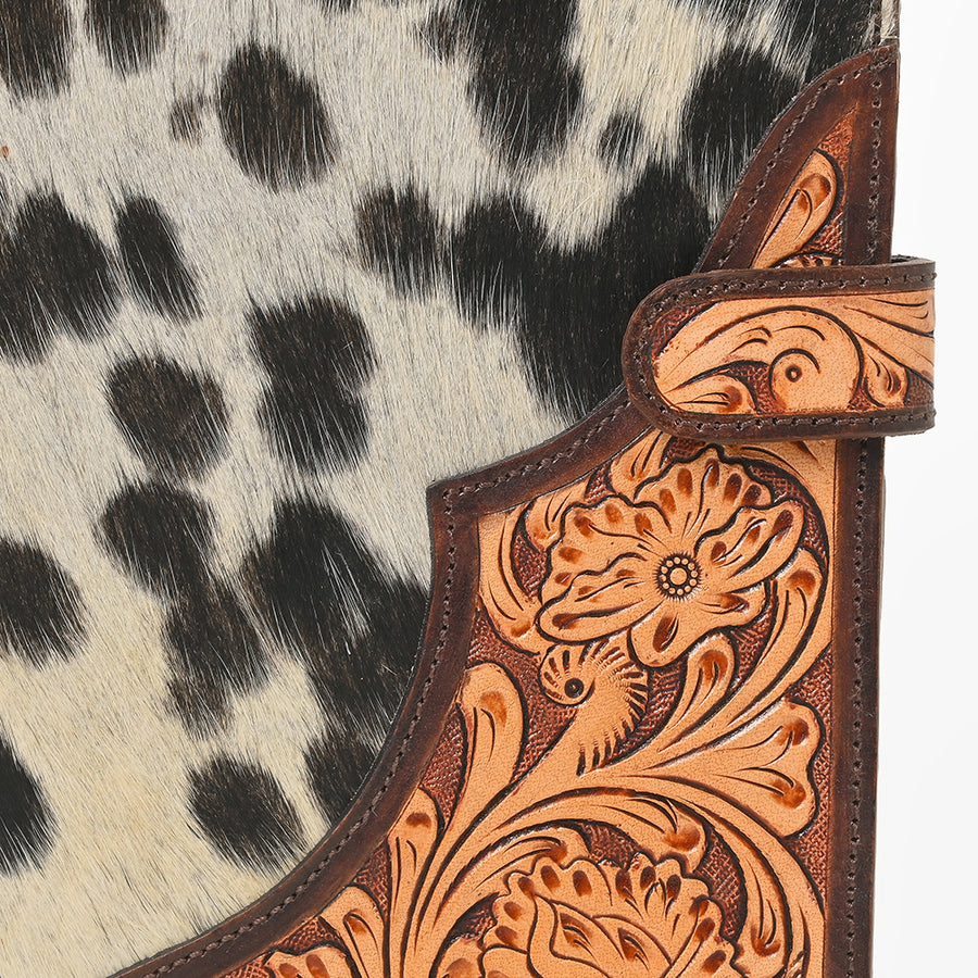 American Darling Portfolio Bag Hand Tooled Crocodile Embossed Genuine Leather Western Women | Student for Sketches