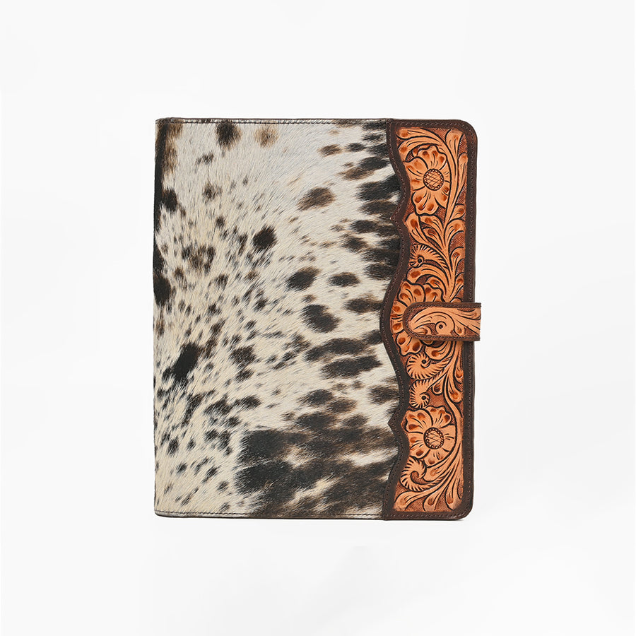 American Darling Portfolio Bag Hand Tooled Crocodile Embossed Genuine Leather Western Women | Student for Sketches