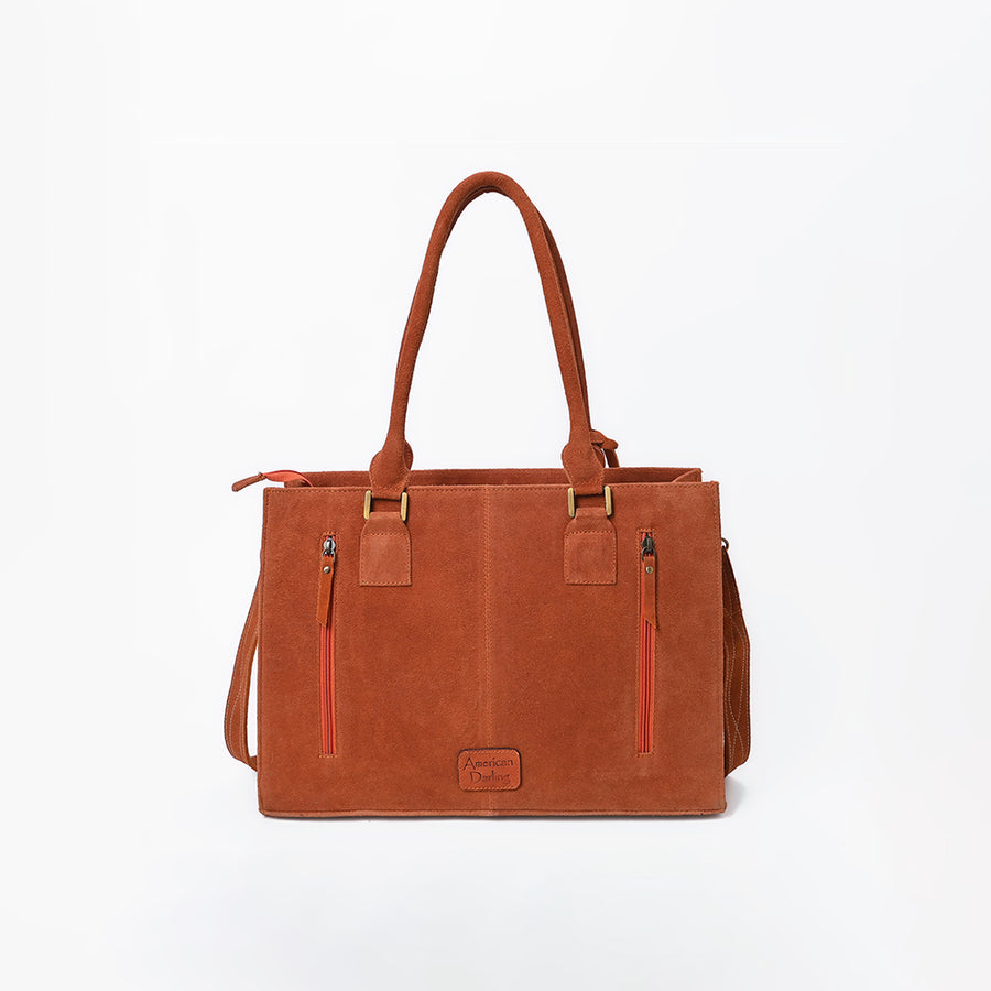 American Darling Tote Genuine Suede Leather Women Bag Western Handbag Purse | Travel Bags College Casual