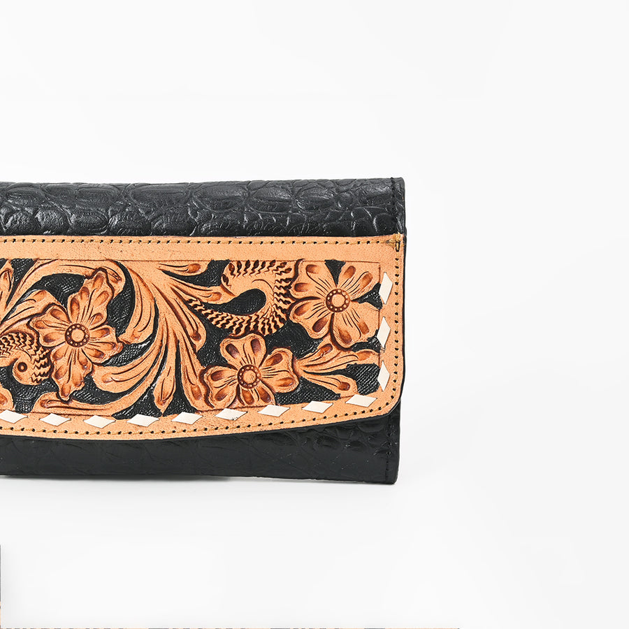 American Darling Wallet Crocodile Embossed Genuine Leather Women Bag Western Handbag Purse| Tote | Travel Bags |College