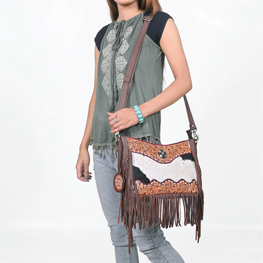 American Darling Western Hair-On Cowhide Crossbody Purse